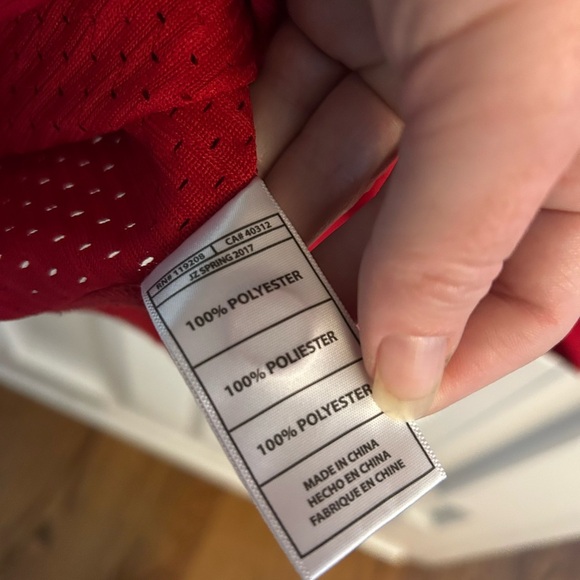 Chicago Bulls Mitchell & Ness NBA Pro Mesh Button Front Jersey - Mens - Picture 6 of 6